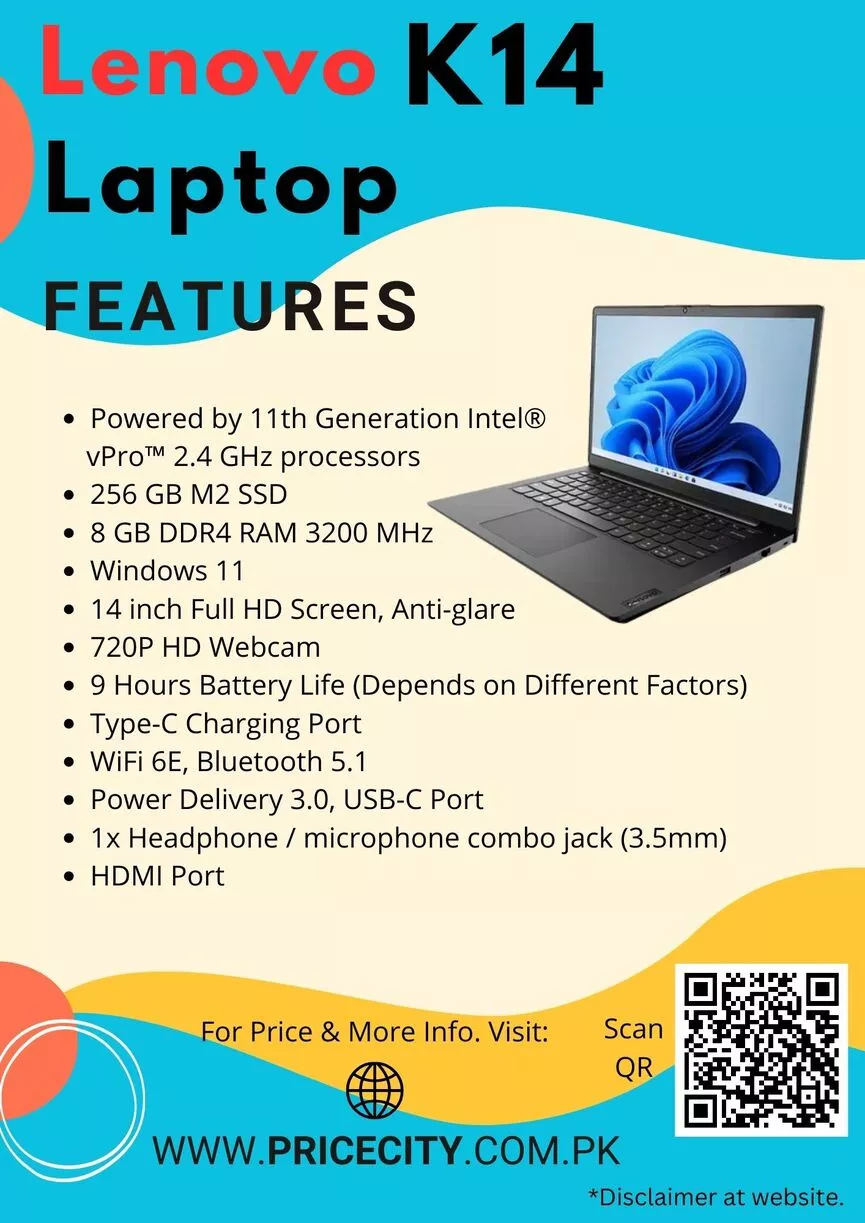 Lenovo K14 Laptop Features